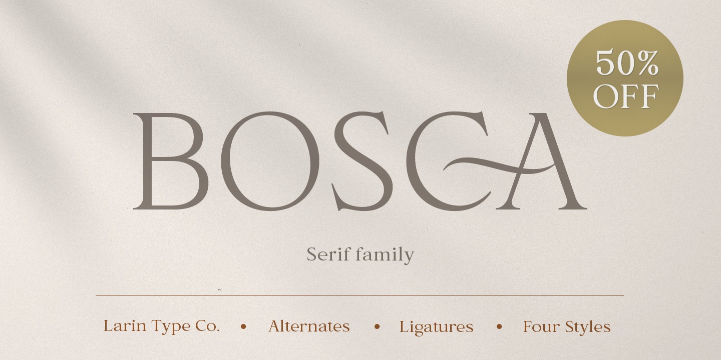 Example font Bosca #15